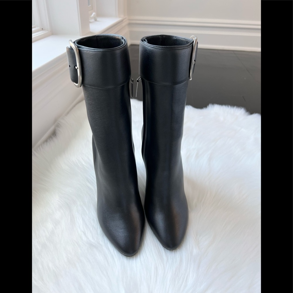 Saint Laurent Women's Black Joplin 105 Buckle B Baby Horse Size 39 - Picture 6 of 16